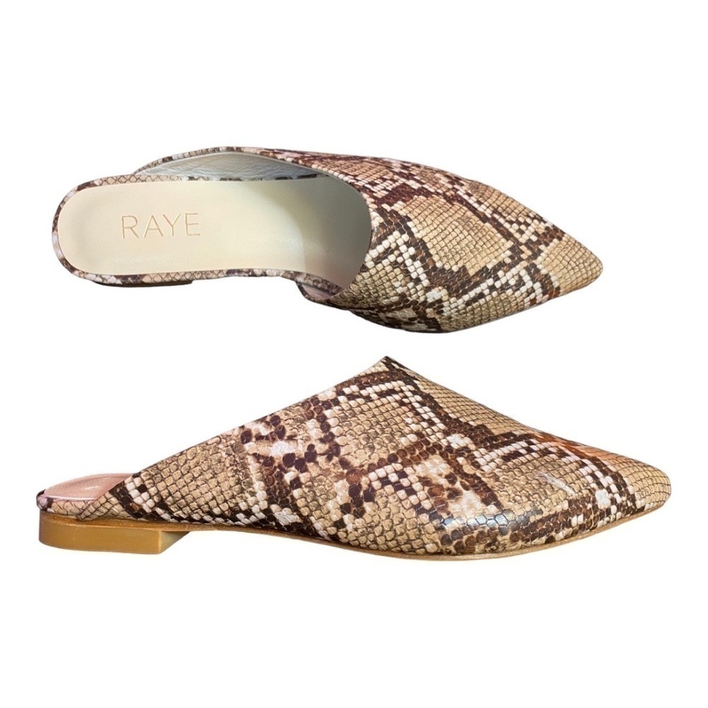 Raye d’Orsay Flat Snake Print Size 8
